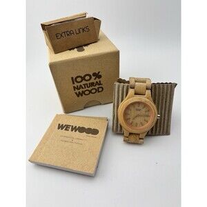 WeWOOD Metis Beige WE021 Wood Women, Men's unisex Watch